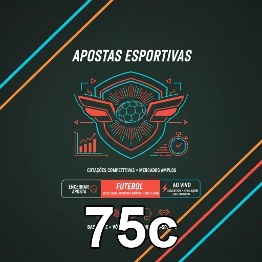 Interface do site 75c mostrando apostas esportivas.