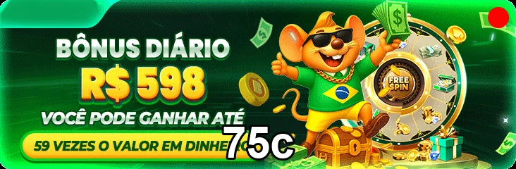 Jogador animado com prêmio diário de R$ 598 no 75c.