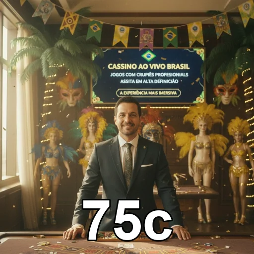Imagem de serviços VIP no 75c com ambiente de cassino ao vivo.