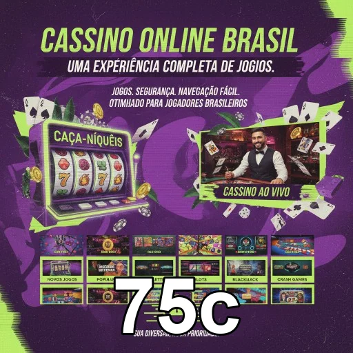 Interface de saques rápidos na plataforma 75c para jogadores.