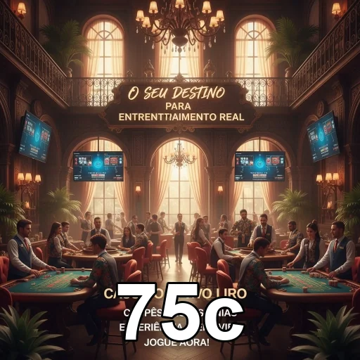 Ambiente de cassino virtual no 75c com jogos ao vivo.