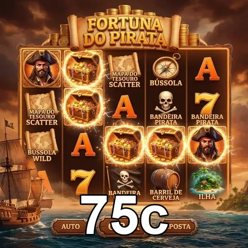 Slots da Fortuna do Pirata na plataforma 75c.