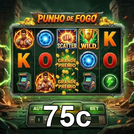 Slots emocionantes do 75c com tema de luta e grandes prêmios.