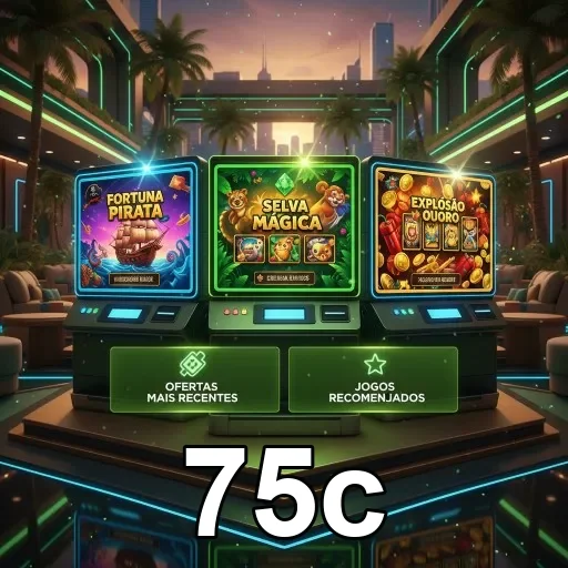 Tela do aplicativo 75c mostrando jogos VIP recomendados.