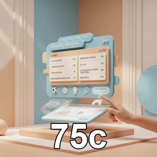 Interface de jogos de slot no 75c com diversas opções.